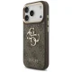 Guess 4G Classic Logo Strap Case for iPhone 17 Pro - Brown