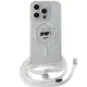 Karl Lagerfeld iPhone 14 Pro Case IML Choupette Head & Cord MagSafe, Transparent