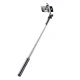 Selfie Stick Tripod WH181D-Y1S (1.75m) with Dual LED Lamp, Black