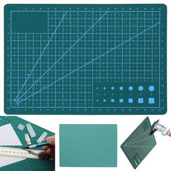 Self-healing cutting mat for modeling A5, green