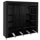 Ruhhy Folding Fabric Wardrobe 170x170 cm, Black