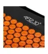 4Fizjo Acupressure Mat Acupuncture Massage Mat + Pillow, Black/Orange (68x42cm)