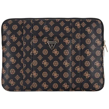 Guess Sleeve Peony Pocket Triangle 14" Laptop Bag - Black