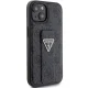 Guess Grip Stand 4G Triangle Strass case for iPhone 15 - black
