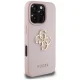Guess Grained Big 4G Logo Small Classic Logo iPhone 16 Pro Max Case - Pink