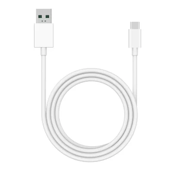 USB Cable OPPO DL129, USB-A to USB-C, 8 A, 1 m, White