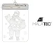 Malatec 3D LED Window Stained Glass, Santa Claus