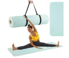4Fizjo 245 TPE Anti-Slip Yoga and Fitness Mat, 1 cm, Mint/Grey
