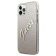 Guess iPhone 12 Pro Max Case Glitter Gradient Script, Gold