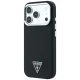 Guess Grained Triangle Logo MagSafe Case for iPhone 17 Pro / 18 Pro - Black