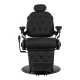 Barber Chair Gabbiano Francesco Black with Black Base