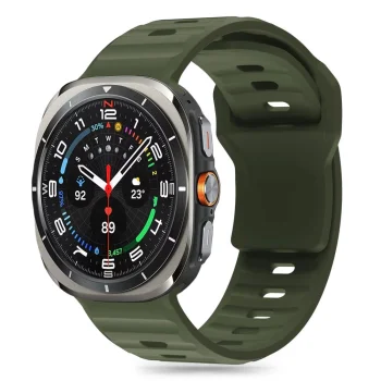 Tech-Protect Silicone Line Strap for Samsung Galaxy Watch Ultra (47mm) - Green