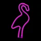 Flamingo LED Neon Sign for Wall Decor, USB or Battery Powered Light, Pink