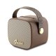 Guess 4G Leather Script Logo Mini Bluetooth skaļrunis, brūns
