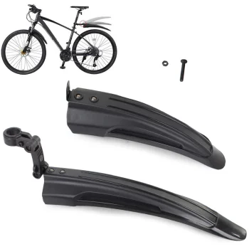 Bicycle Mudguards Front and Rear Set, 2 pcs, Black