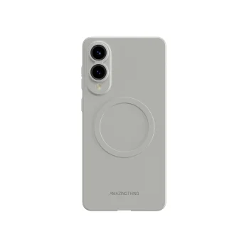 AmazingThing Samsung Galaxy S25 Edge Case Minimal Air with Magnetic Ring, Gray