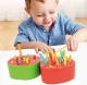 Educational Game Magnetic Fishing \"Worms\", in the shape of an apple