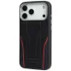 Audi R8 Genuine Leather MagSafe Case for iPhone 17 Pro - Black/Red