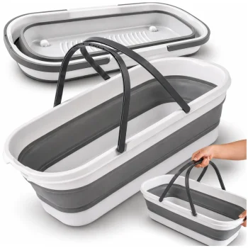 Collapsible Silicone Laundry and Shopping Basket
