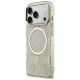 Guess IML Peony Dot MagSafe Case for iPhone 17 Pro, Beige