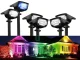 Solar garden LED light, stake mount, waterproof, multicolor