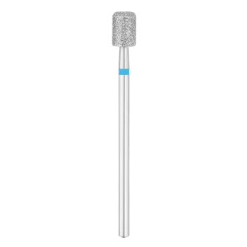 Exo Pro Diamond Nail Drill Bit, Cylinder with Rounded Edges, 5.0 mm, Blue