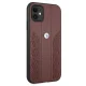 BMW iPhone 11 / XR Case Leather Curve Perforate, Red