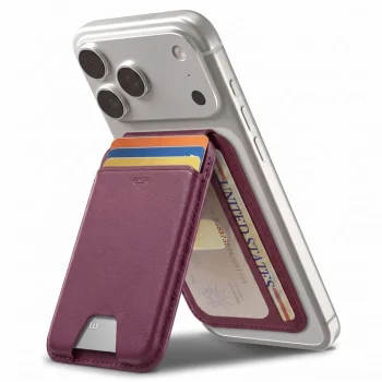 ESR Classic RFID Magnetic MagSafe Wallet Stand Card Holder, Deep Burgundy