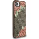 Guess 4G Flowers Print MagSafe Case for iPhone 16e, Brown