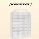 Kruzzel Toy Car Storage Case and Shelf, 46 Compartments