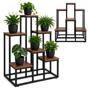 Gardlov 6-Tier Metal Plant Stand, 67 cm