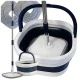 360° Flat Spin Mop with Collapsible Bucket and 2 Microfiber Pads