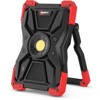 Perfectpro L-100 LED Work Light with Speaker, Red/Black