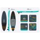 Piepūšamais SUP dēlis Aquasurf 320 x 84 x 15 cm Neo-Sport 170207