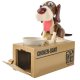 Interactive Coin Eating Dog Piggy Bank, brown 22470