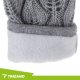 Сенсорные зимние перчатки Trizand R26073 2в1 с митенками, серые