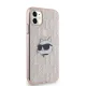 Karl Lagerfeld iPhone 11 / XR Case IML Choupette Head & Monogram, Pink
