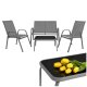 Patio Furniture Set 4-Piece Gardlov, Grey