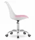 Leobert PRINT Office Chair, White/Pink