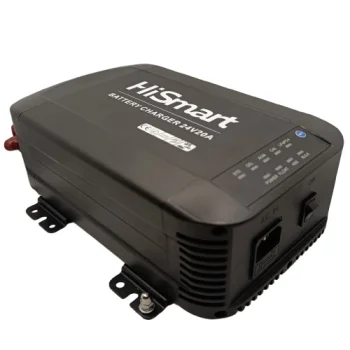 Lead Acid / LiFePO4 Smart Battery Charger 24V 20A, Black
