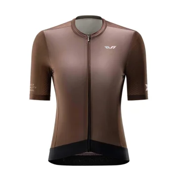 Rockbros 15110007003 TVI Women's Short Sleeve Cycling Jersey S - Brown