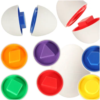 Educational Egg Shape Puzzle Sorter, 6 pcs