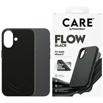 PanzerGlass iPhone 17 Case CARE Feature FLOW MagSafe, Black