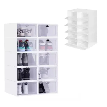 Modernhome PJJSB0002 Modular Shoe Cabinet Organizer, 10 Modules