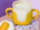 Baby Sippy Cup with Silicone Handles and Straw, 300ml, Yellow