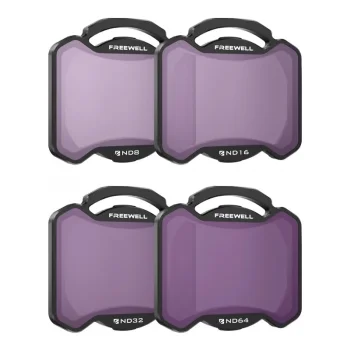 Freewell 4-Pack ND Filters Set (ND8, ND16, ND32, ND64) for DJI Avata 2