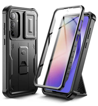 Tech-Protect Samsung Galaxy A55 5G Case Kevlar Cam+, Black