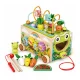 ECOTOYS Wooden 8-in-1 Frog Activity Cube Walker with Xylophone and Sorter