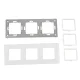 Triple Glass Frame Maclean MCE731W, 228 x 86 mm, White