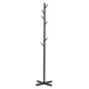 Coat Rack Stand Metal with 7 Hooks 177 cm ModernHome, Black